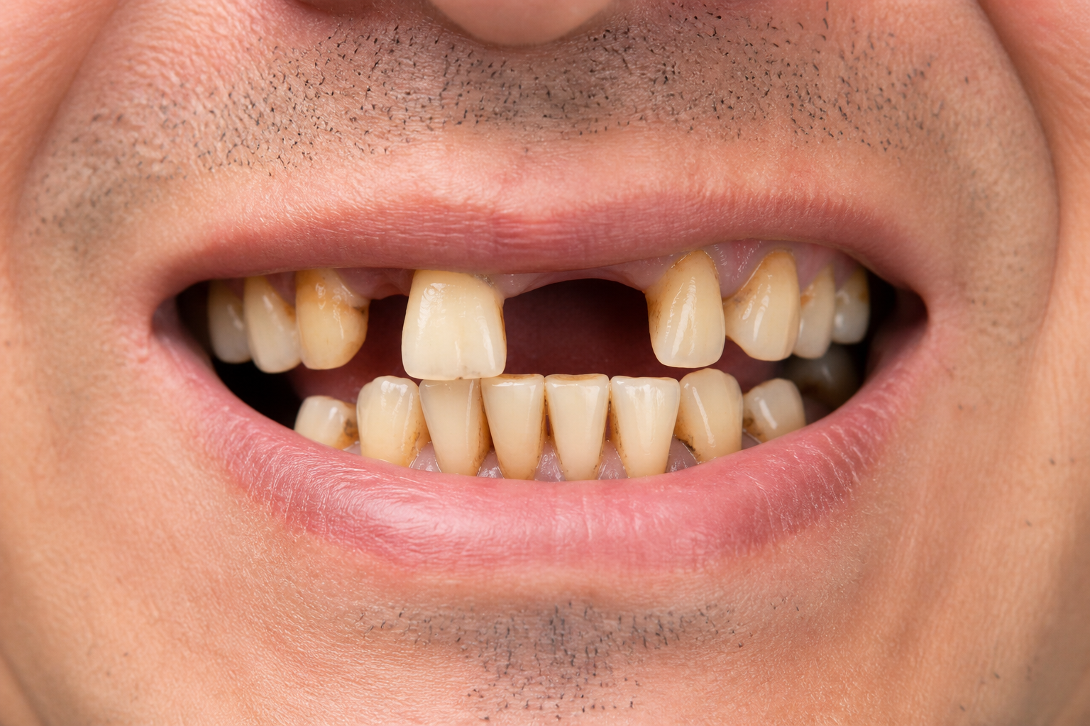 Situația dentară înainte de tratament, cazul 03